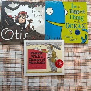 Kids Books set of 3 Bathtub Clings Otis Meatballs Ocean